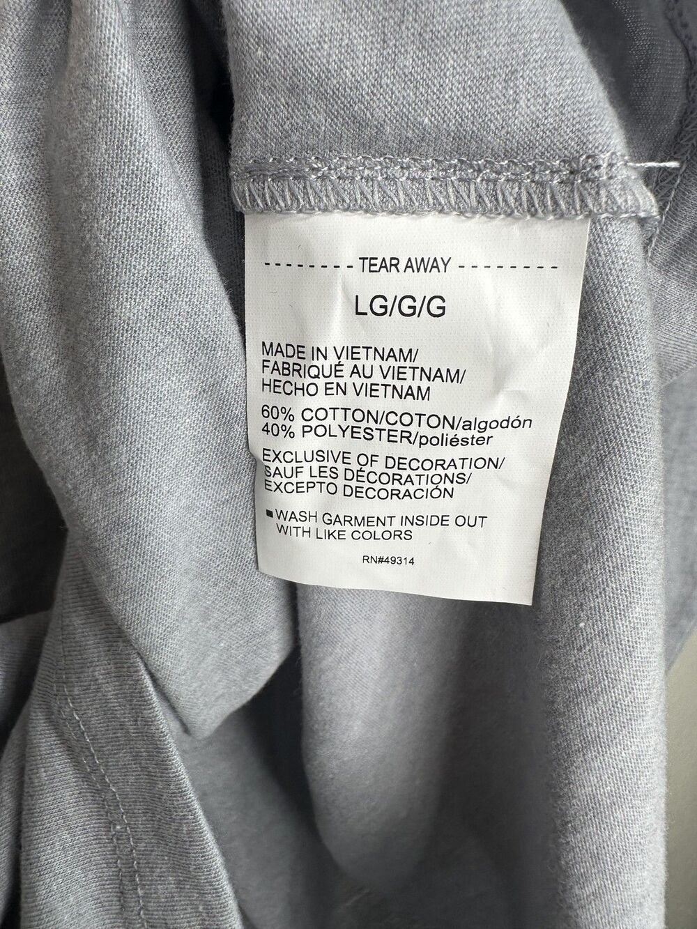 Under Armour Shirt Womens Large Gray White Long Sleeve Athletic Loose Fit Logo - Picture 5 of 6